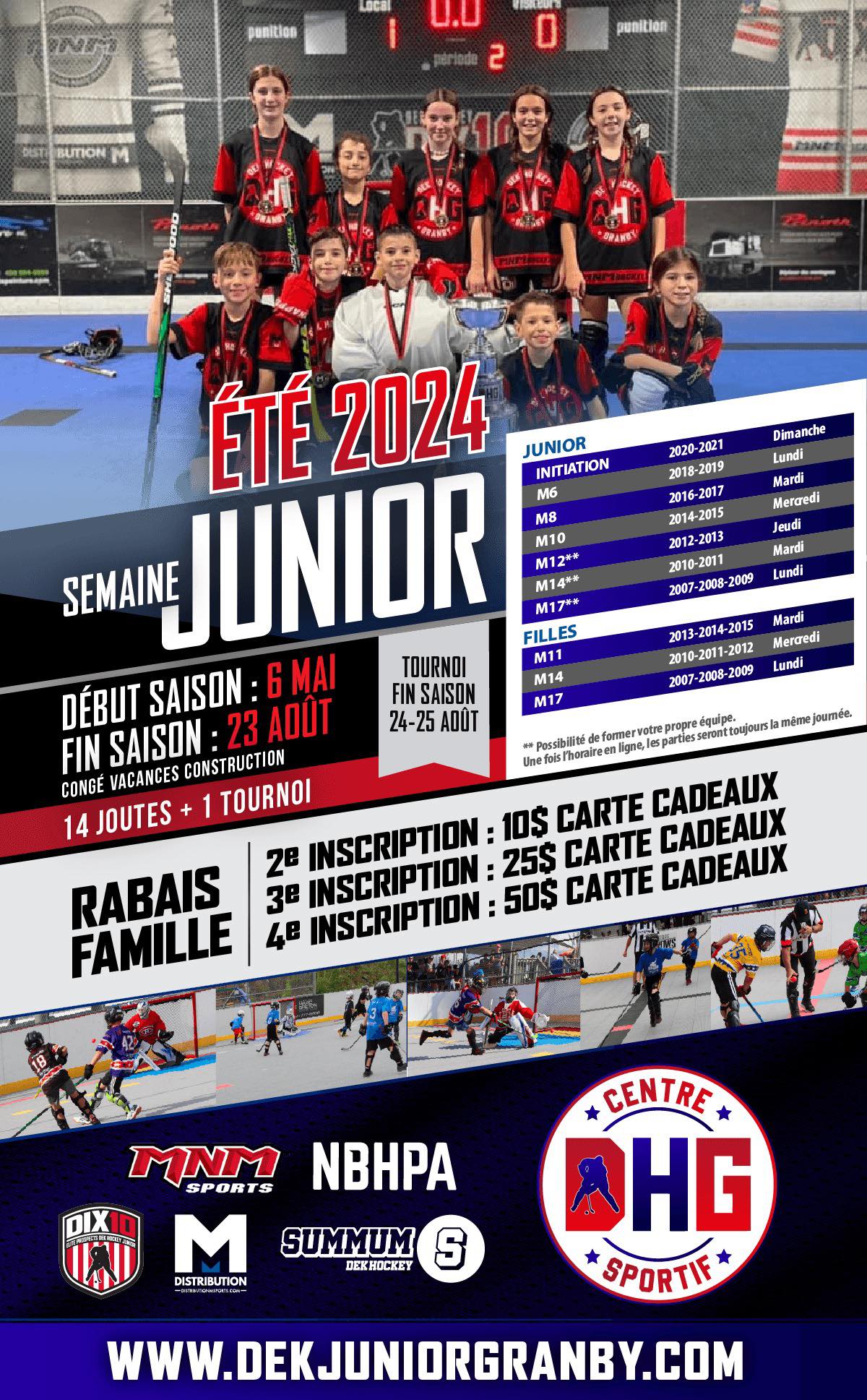 Info Saison T Semaine Dek Junior Granby